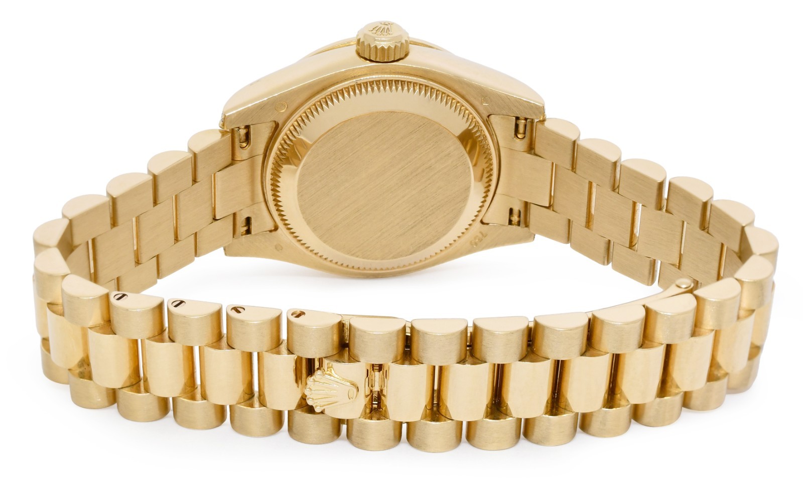 Rolex Datejust President 18k Yellow Gold Sundust Diamond 26mm Watch K 179158
