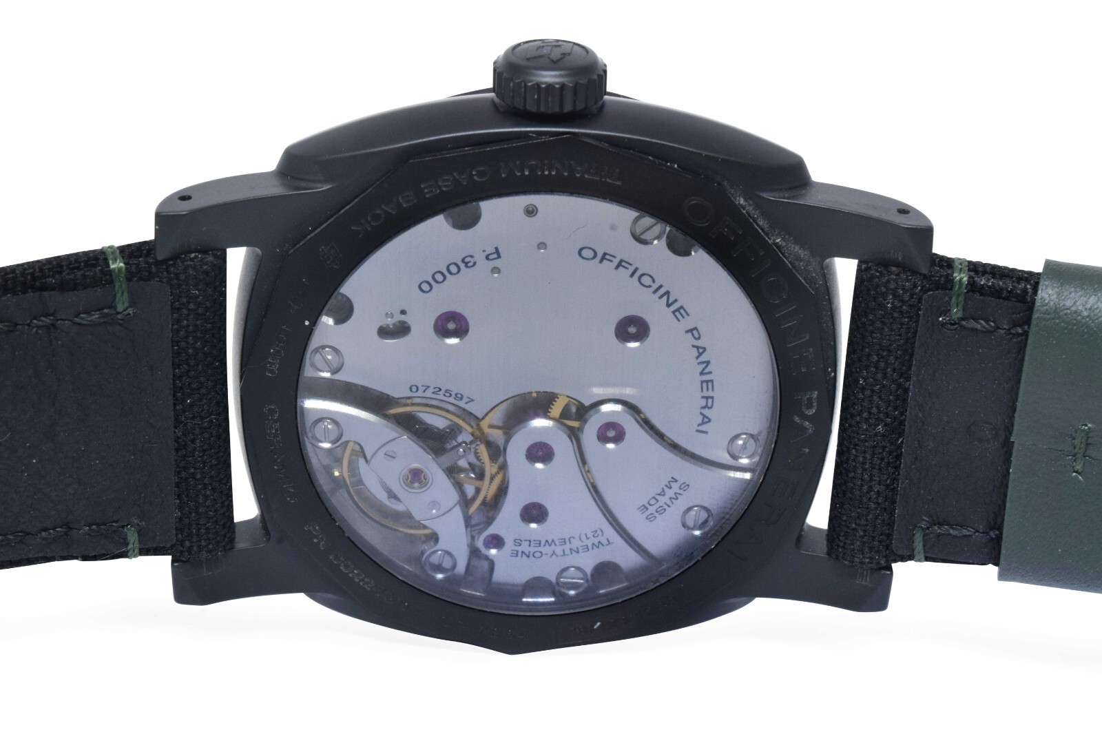 Panerai Radiomir PAM 997 Military Green Dial Ceramic 48mm Watch B/P '19 PAM00997