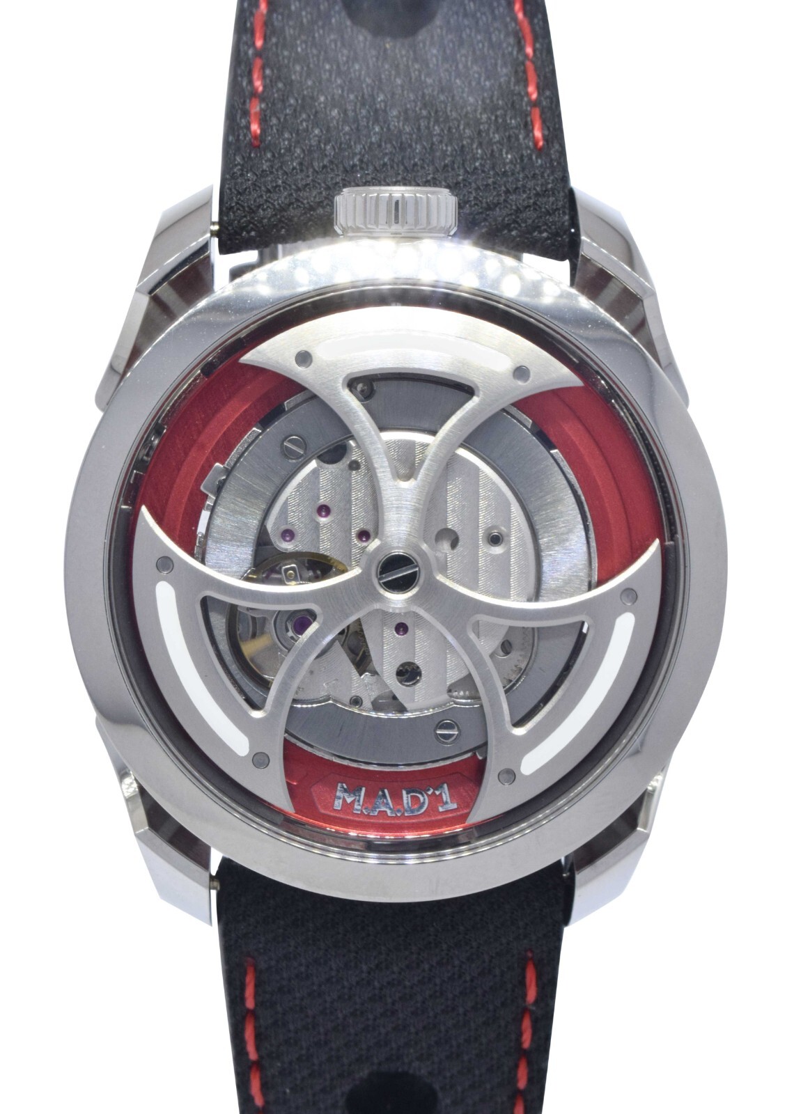 M.A.D. 1 RED by MB&F Steel Mens 42mm Automatic Watch B/P '21 MAD 1 EDITION M.A.D. 1 RED by MB&F Steel Mens 42mm Automatic Watch B/P '21 MAD 1 EDITION