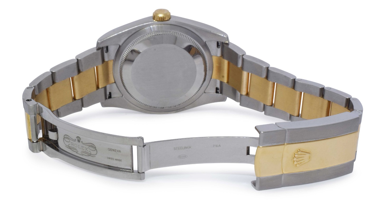 Rolex Datejust 18k Yellow Gold/Steel Champagne Jubilee Diamond 36mm Watch 116233