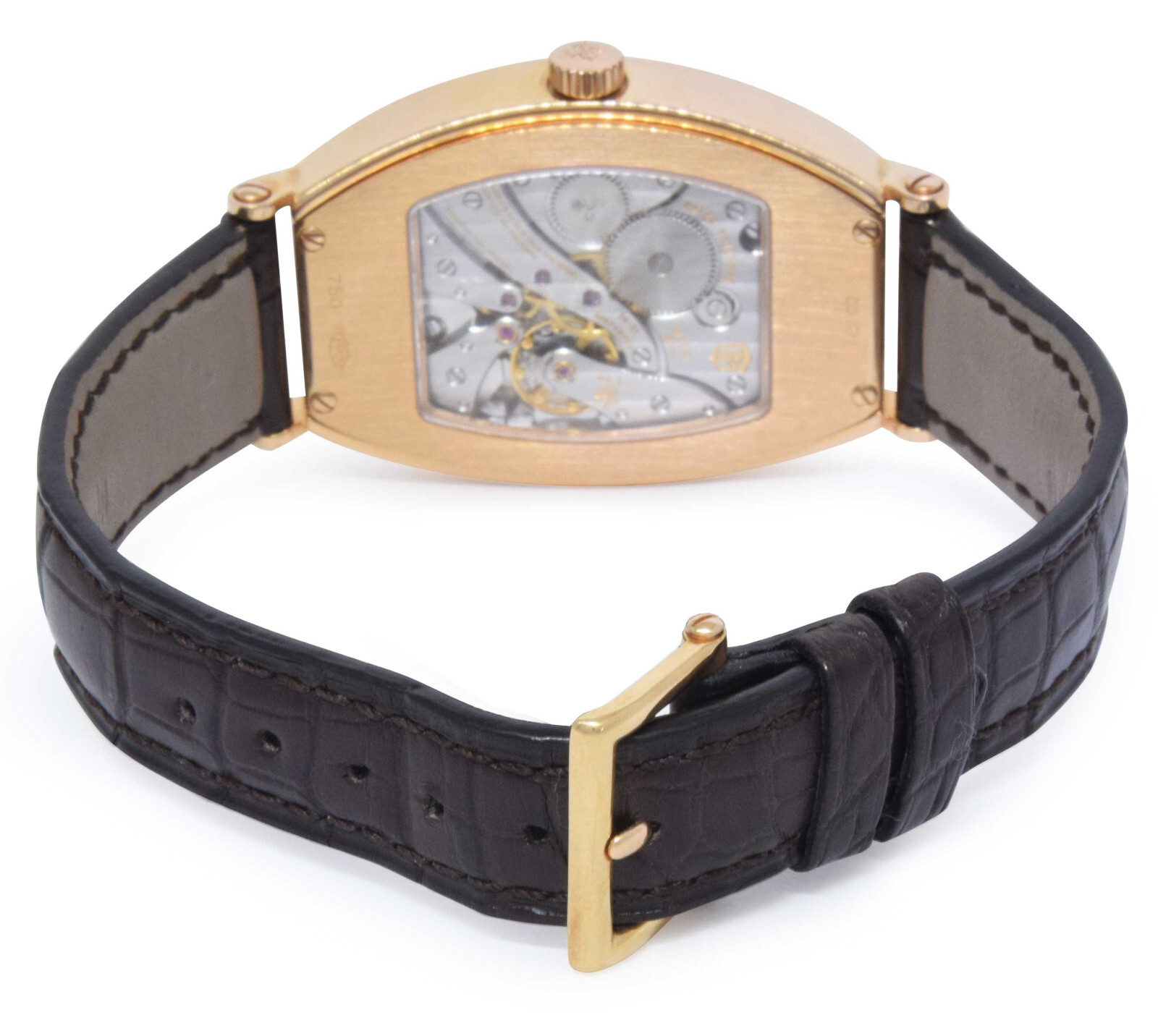 Patek Philippe 5098 Chronometro Gondolo 18K RG Silver Dial Watch B/P '13 5098R