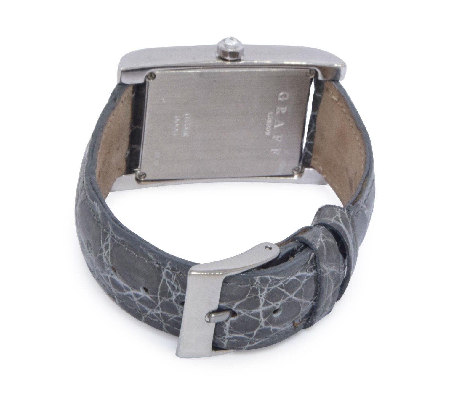 Graff G XXVIII 18k White Gold & Diamond Dial Bezel Ladies Quartz Watch