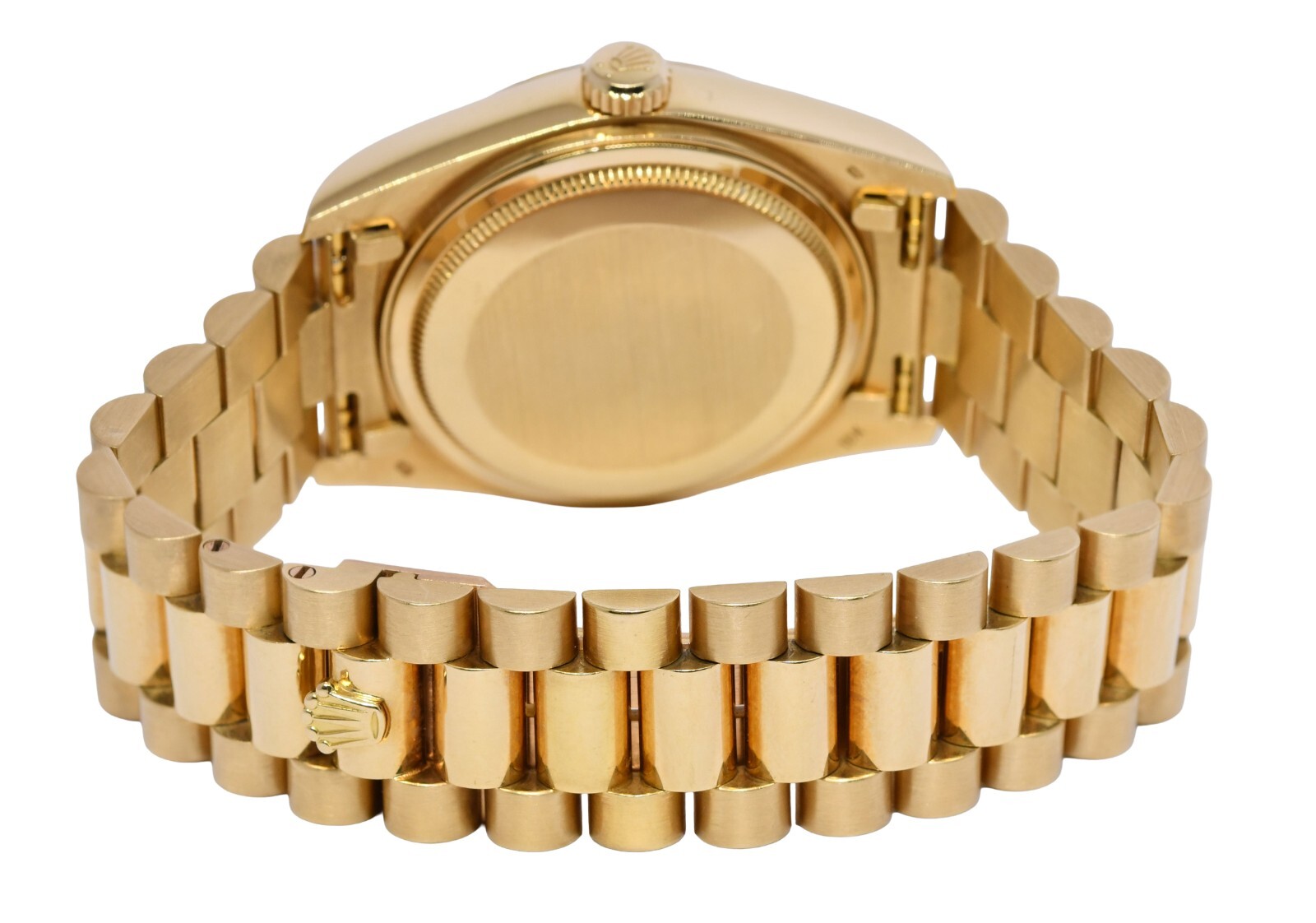 Rolex Day-Date President 18k Yellow Gold Champagne Diamond 36mm Watch '84 18038