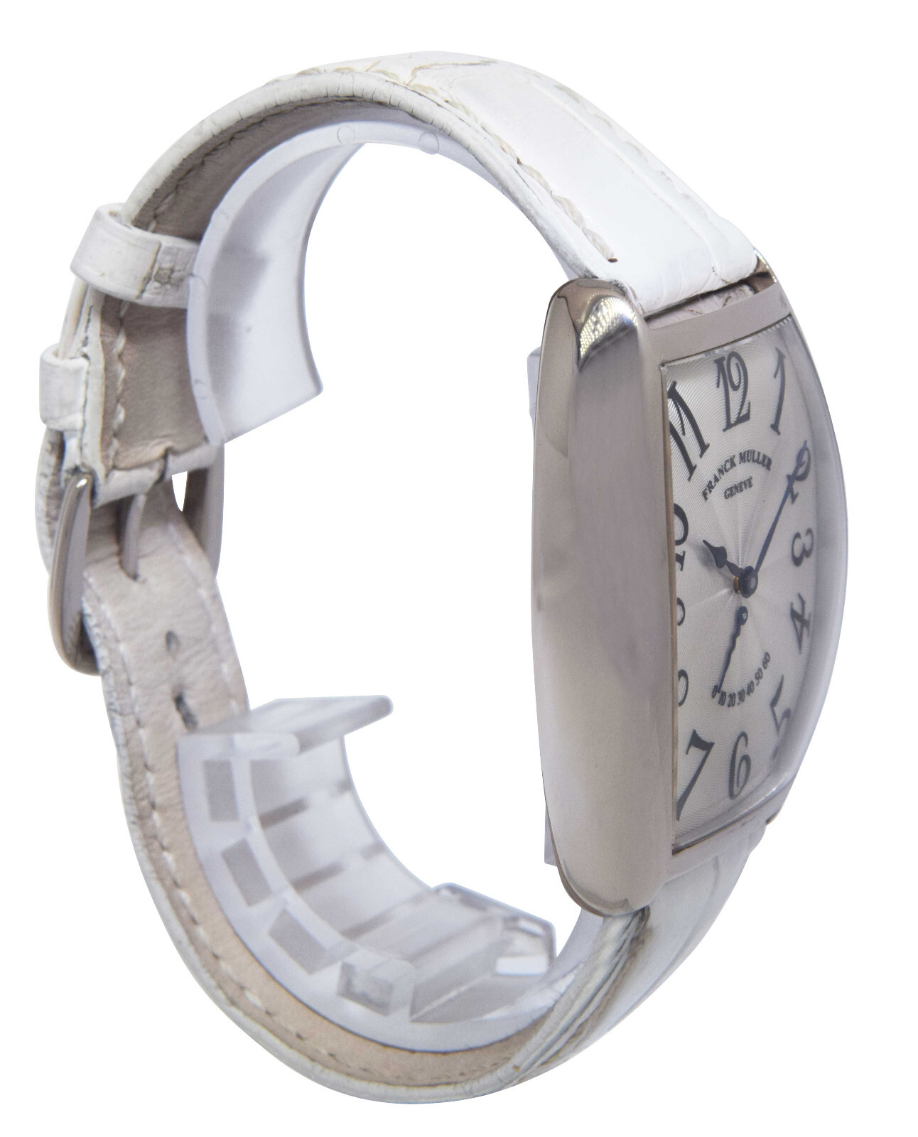 Franck Muller Curvex Retrograde 18K White Gold 32mm Manual Watch B/P 5850 RET