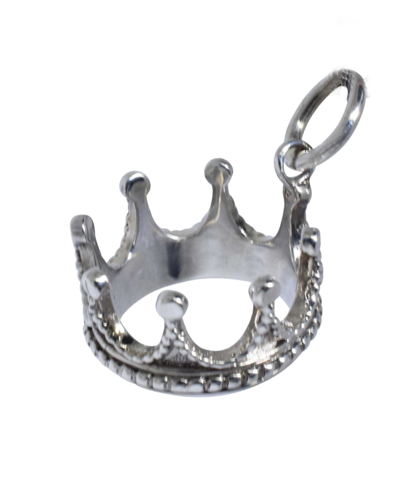 Tiffany & Co 925 Sterling Silver 3D Princess Crown Charm Pendant