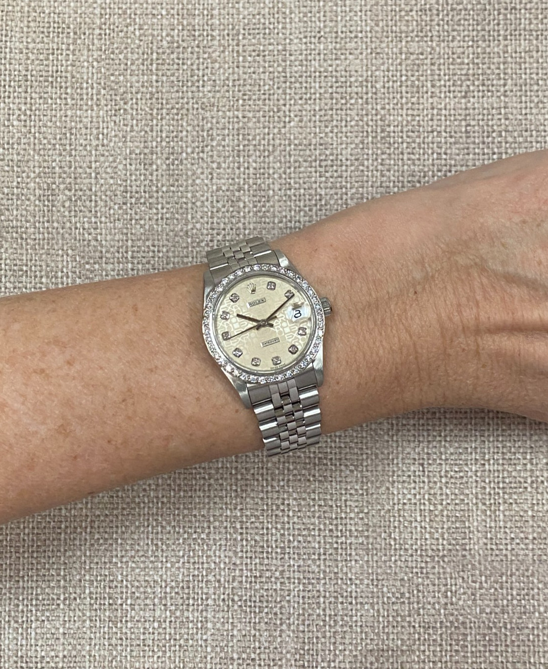 Rolex Datejust Steel Jubilee Diamond Dial/Bezel Ladies 31mm Watch T 68274
