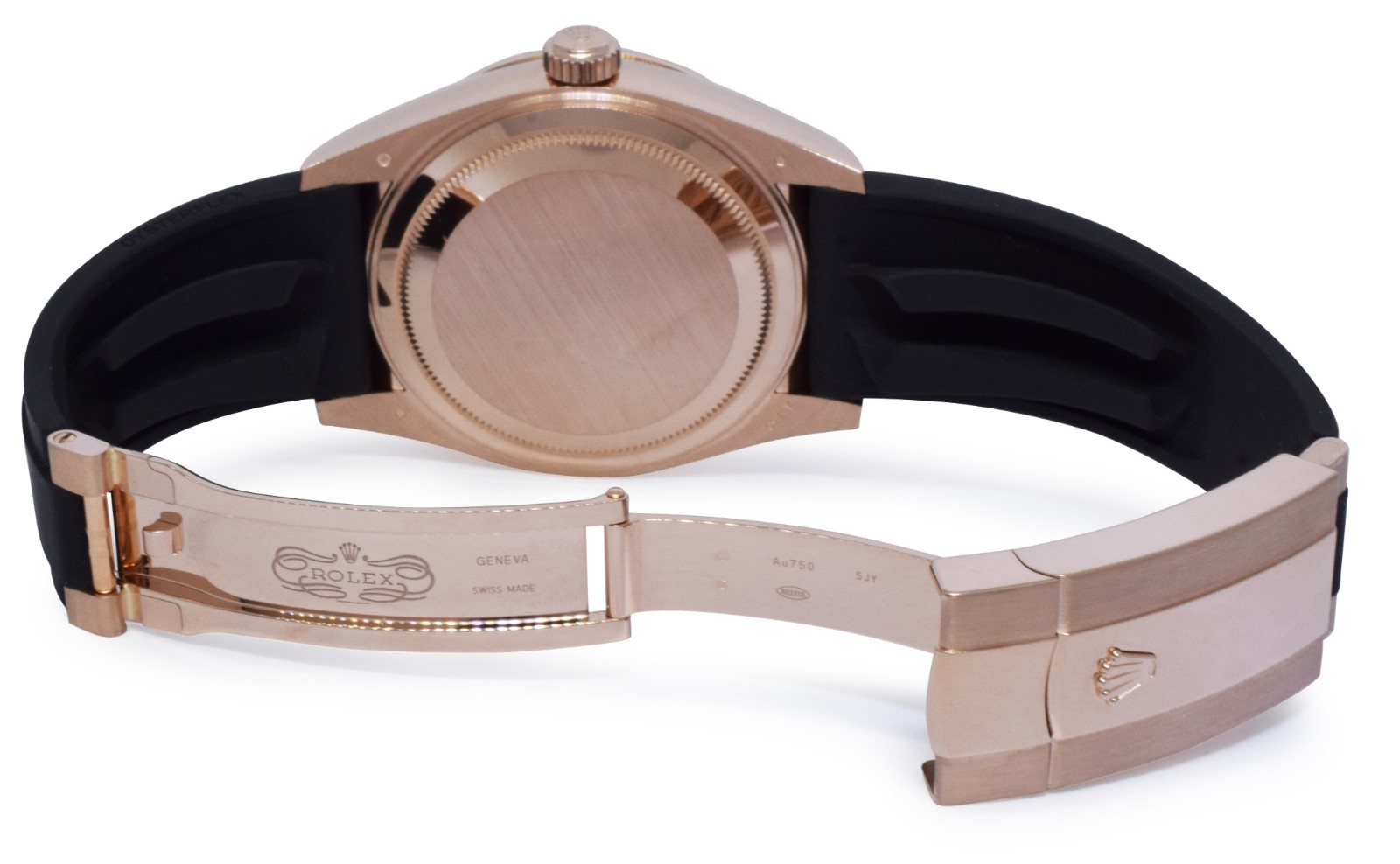 Rolex Sky-Dweller 18k Rose Gold Slate Oysterflex 42mm Watch B/P '24 326235