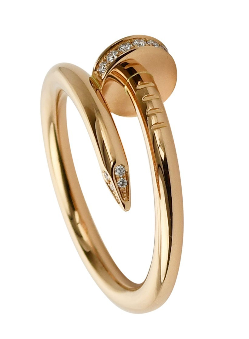 Cartier Juste Un Clou Ring 18k Rose Gold Diamond Nail Size 57 B/P '24 B4094857 Cartier Juste Un Clou Ring 18k Rose Gold Diamond Nail Size 57 B/P '24 B4094857