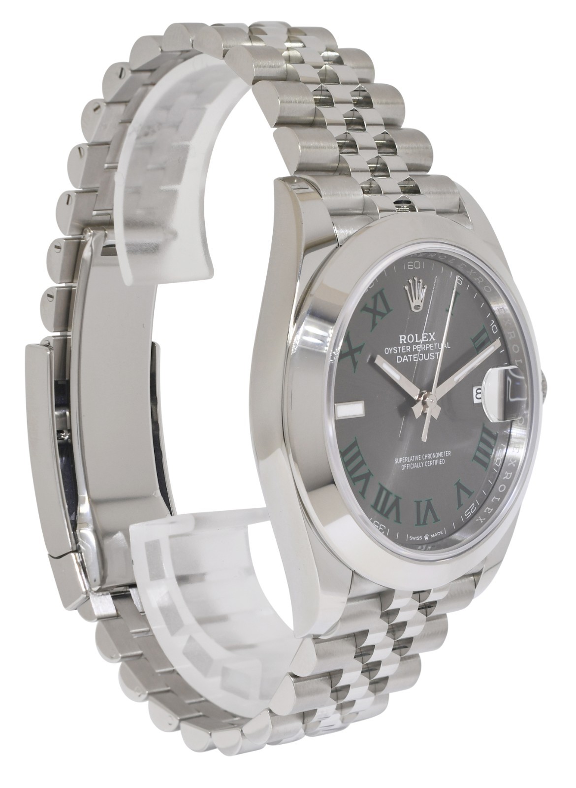 NEW Rolex Datejust 41 Steel Wimbledon Dial Mens Jubilee Watch B/P '25 126300
