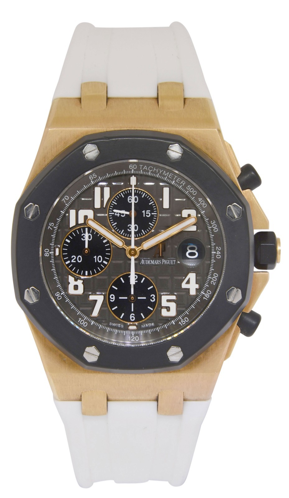Audemars Piguet Royal Oak Offshore Rose Gold RubberClad 42mm Watch B/P 25940OK
