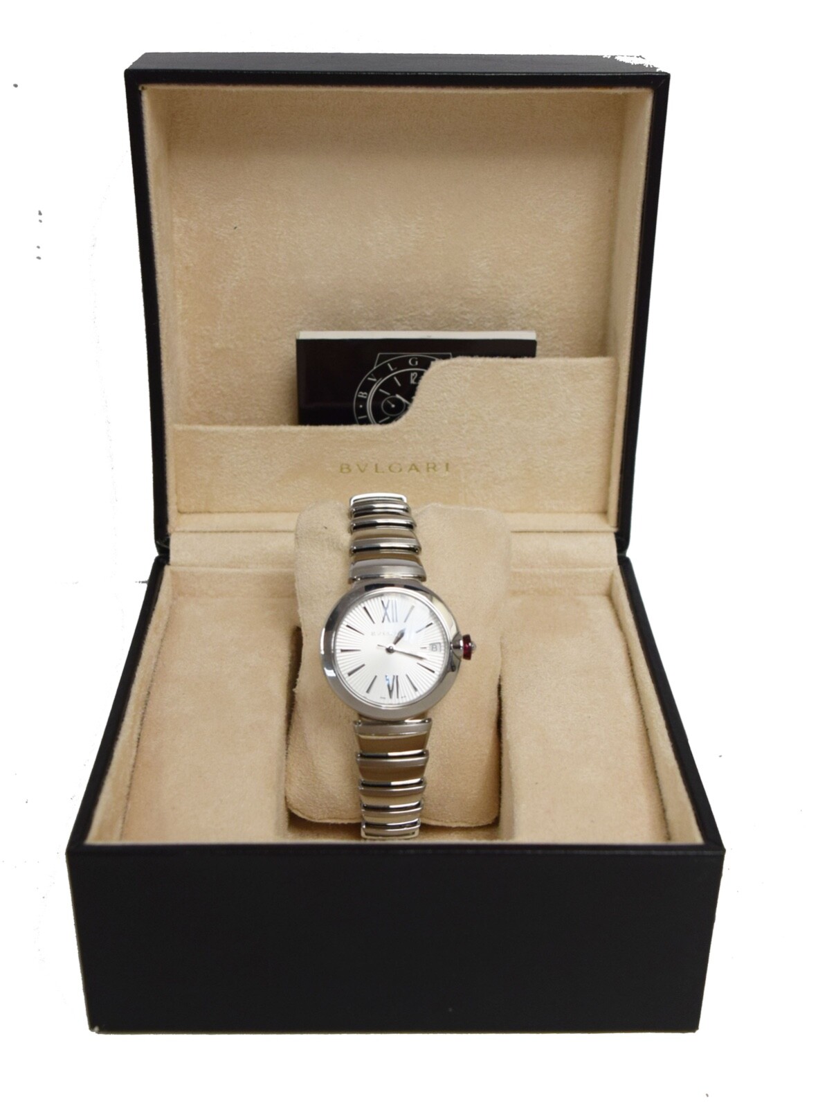 Bvlgari Lucea Stainless Silver Dial Automatic Ladies Watch/Box 102219 LU33C66SSD