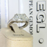 3.67 Carat Diamond Platinum Ladies Ring Size 6.5 + EGL Certificate 3.67 Carat Diamond Platinum Ladies Ring Size 6.5 + EGL Certificate