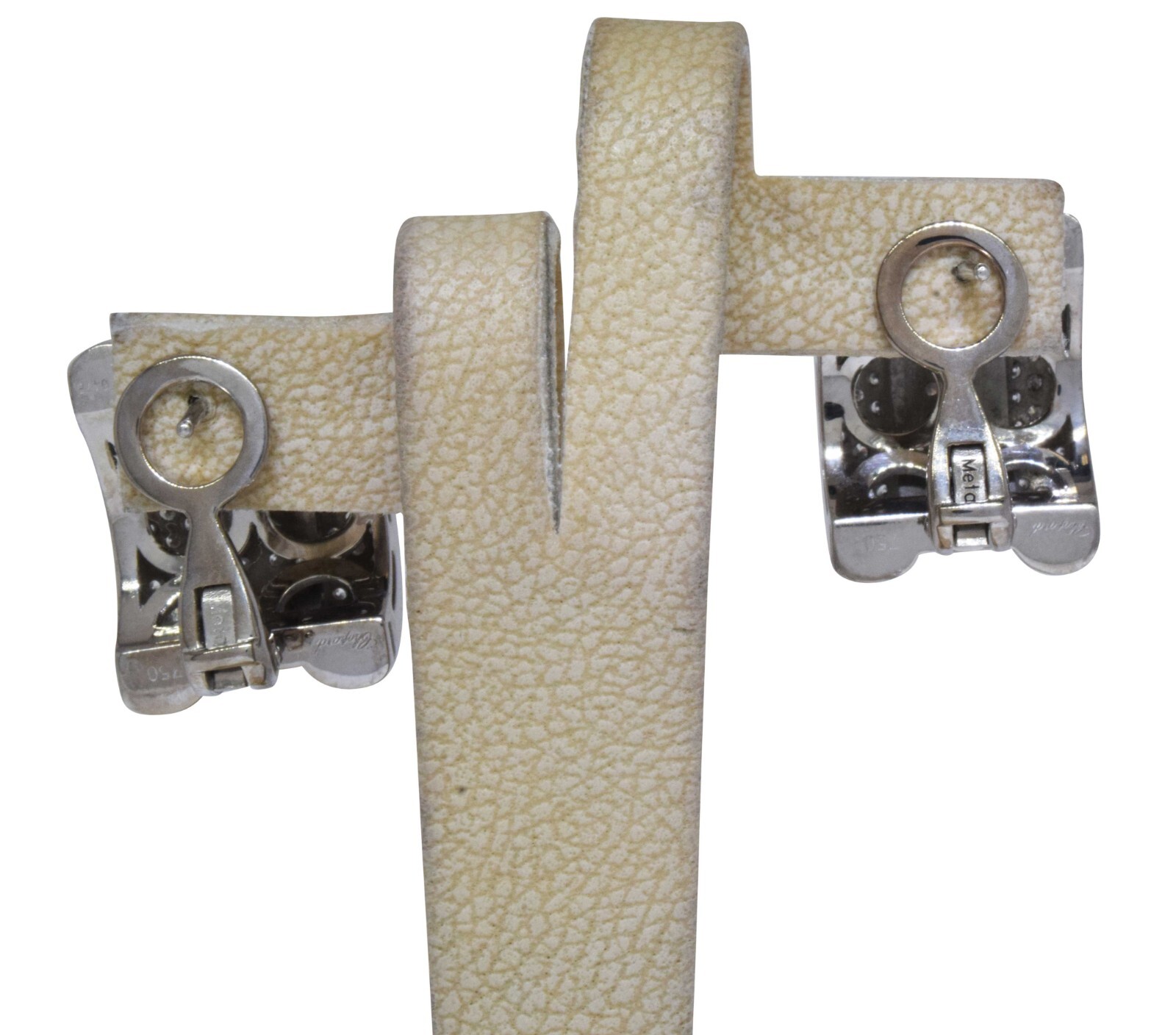 Chopard La Strada 18k White Gold Pave Diamond Ladies Earrings 84/6478 Chopard La Strada 18k White Gold Pave Diamond Ladies Earrings 84/6478