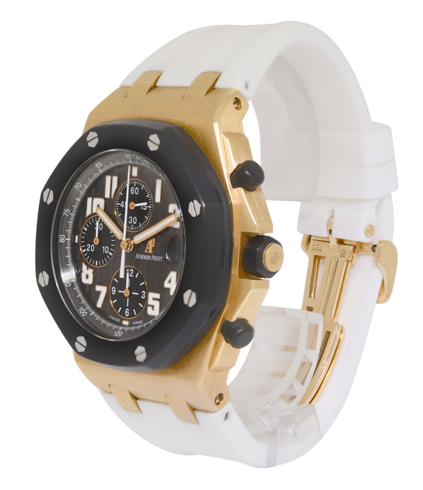 Audemars Piguet Royal Oak Offshore Rose Gold RubberClad 42mm Watch B/P 25940OK