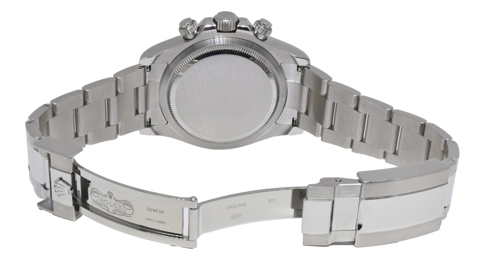 Rolex Daytona Steel & Ceramic Bezel White Dial 40mm Watch +Card '24 126500
