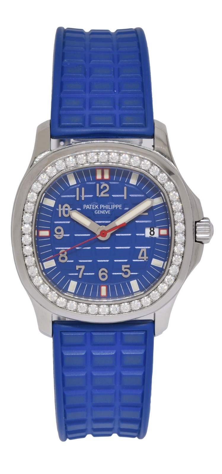 Patek Philippe Aquanaut 5067 Luce Steel & Diamond Blue Ladies Watch 5067A