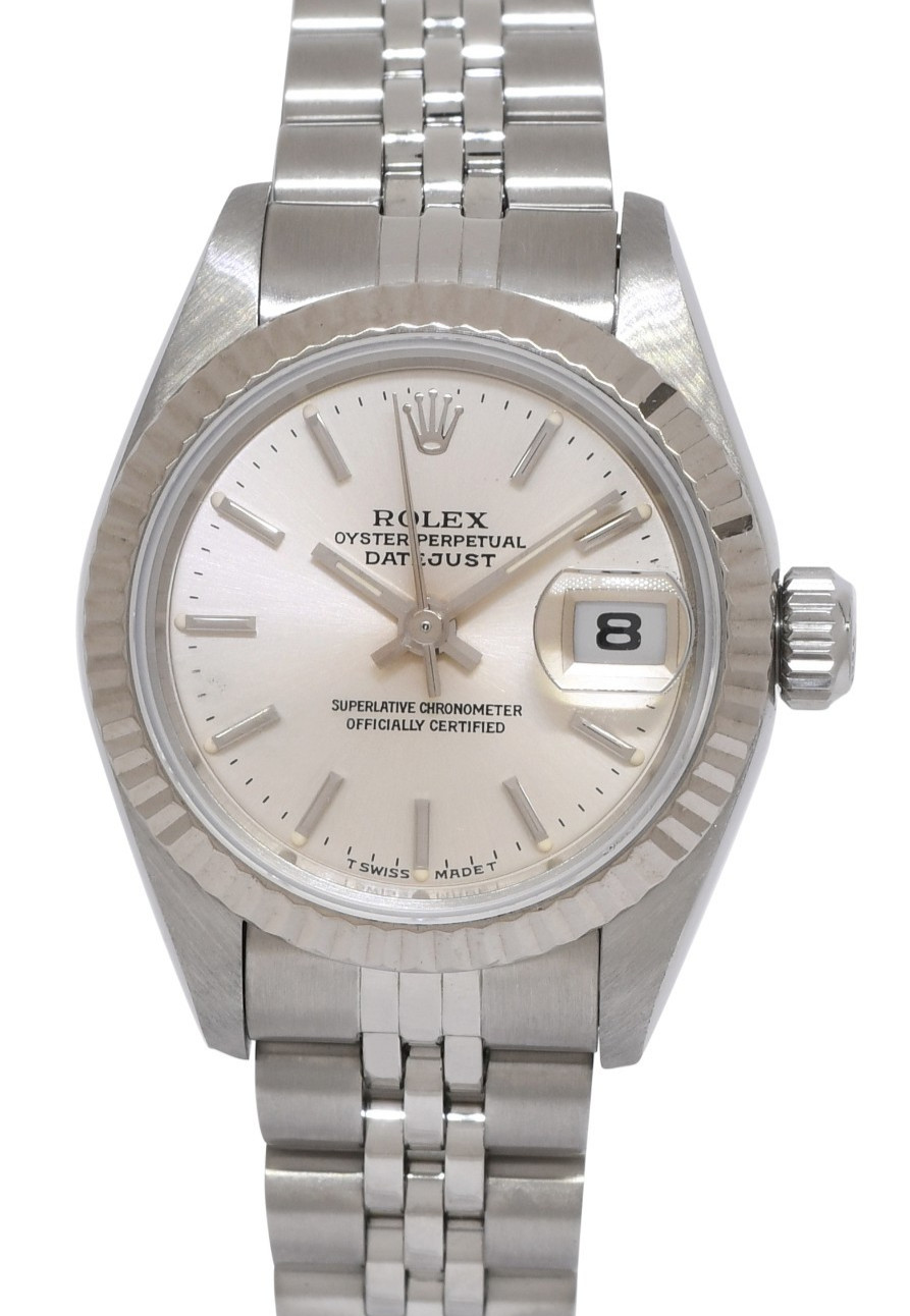 Rolex Datejust Steel/18k WG Bezel Silver Dial Ladies 26mm Watch W 69174 Rolex Datejust Steel/18k WG Bezel Silver Dial Ladies 26mm Watch W 69174