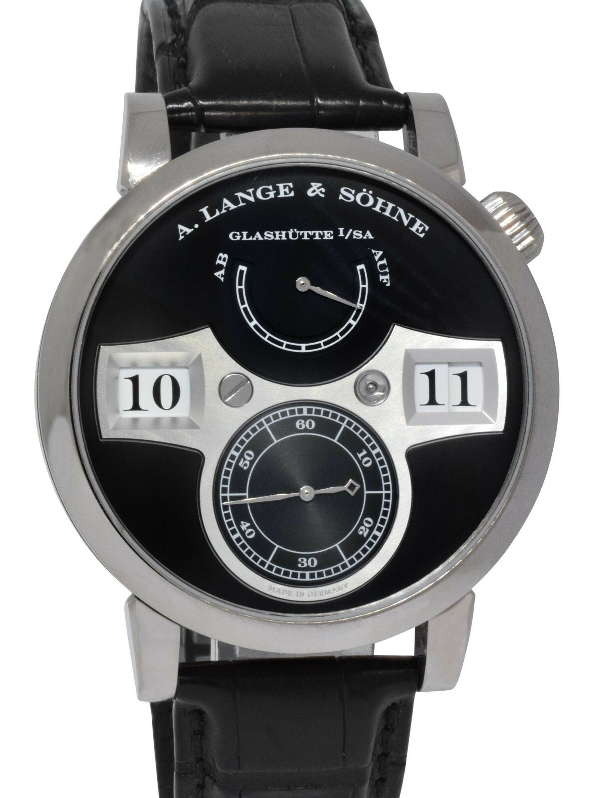 A. Lange & Sohne Lange Zeitwerk White Gold 41.9mm Watch Box/Papers 140.029