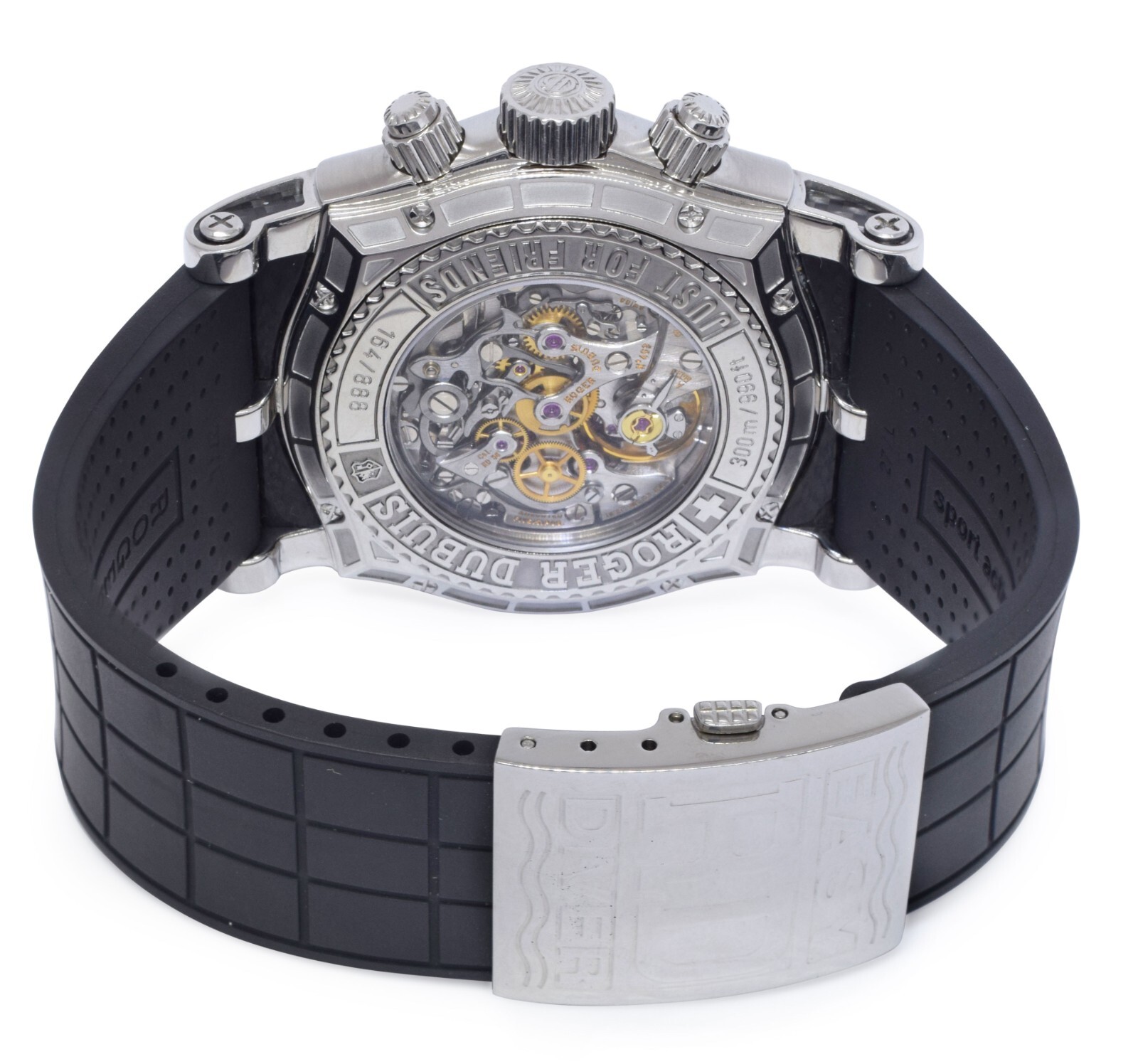 Roger Dubuis Easy Diver Chronograph Mens 46mm Automatic Watch +Box SE46 56 9/0