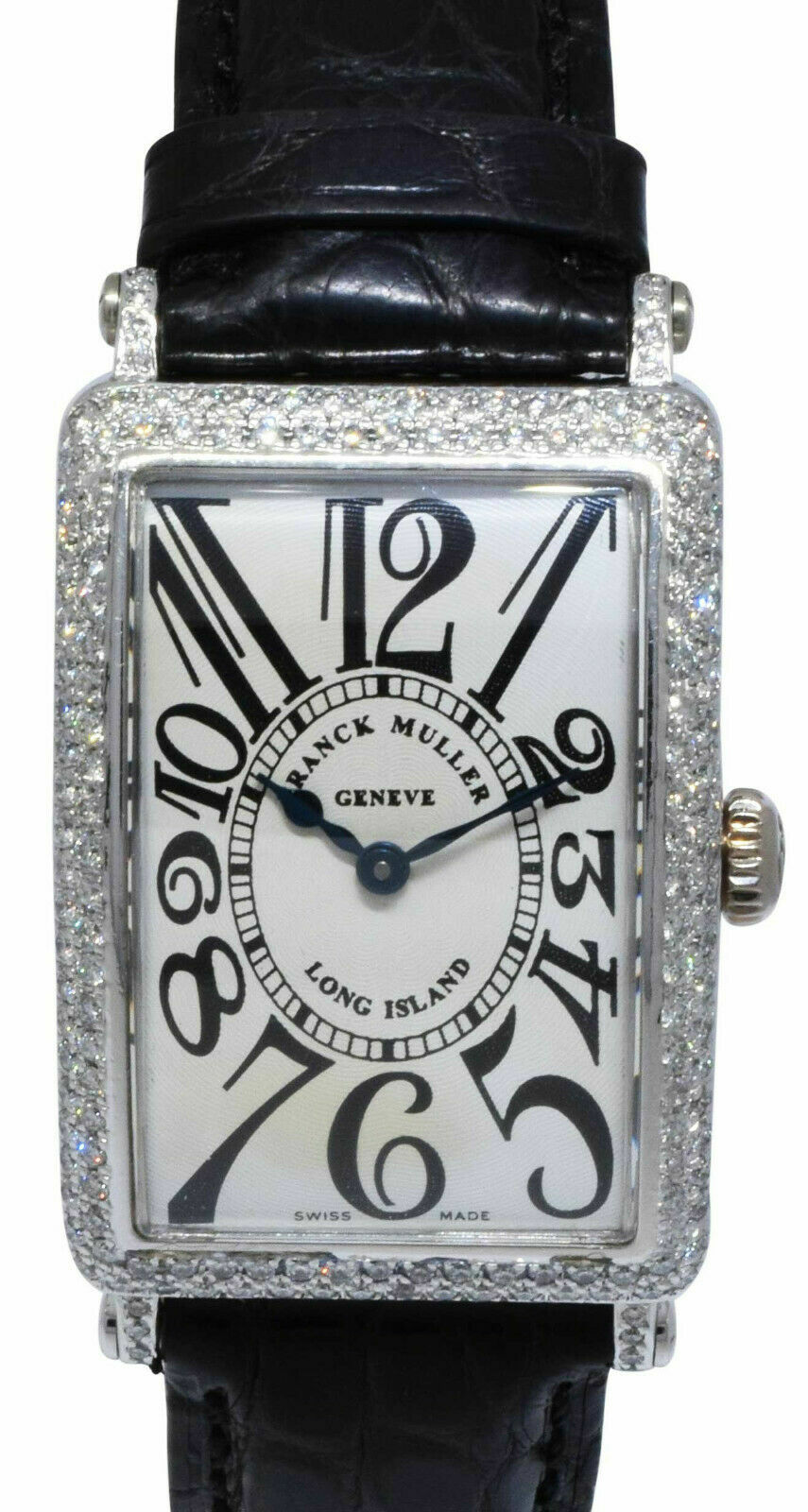 Franck Muller Long Island 18k White Gold Diamond Ladies Quartz Watch 950 QZ Franck Muller Long Island 18k White Gold Diamond Ladies Quartz Watch 950 QZ