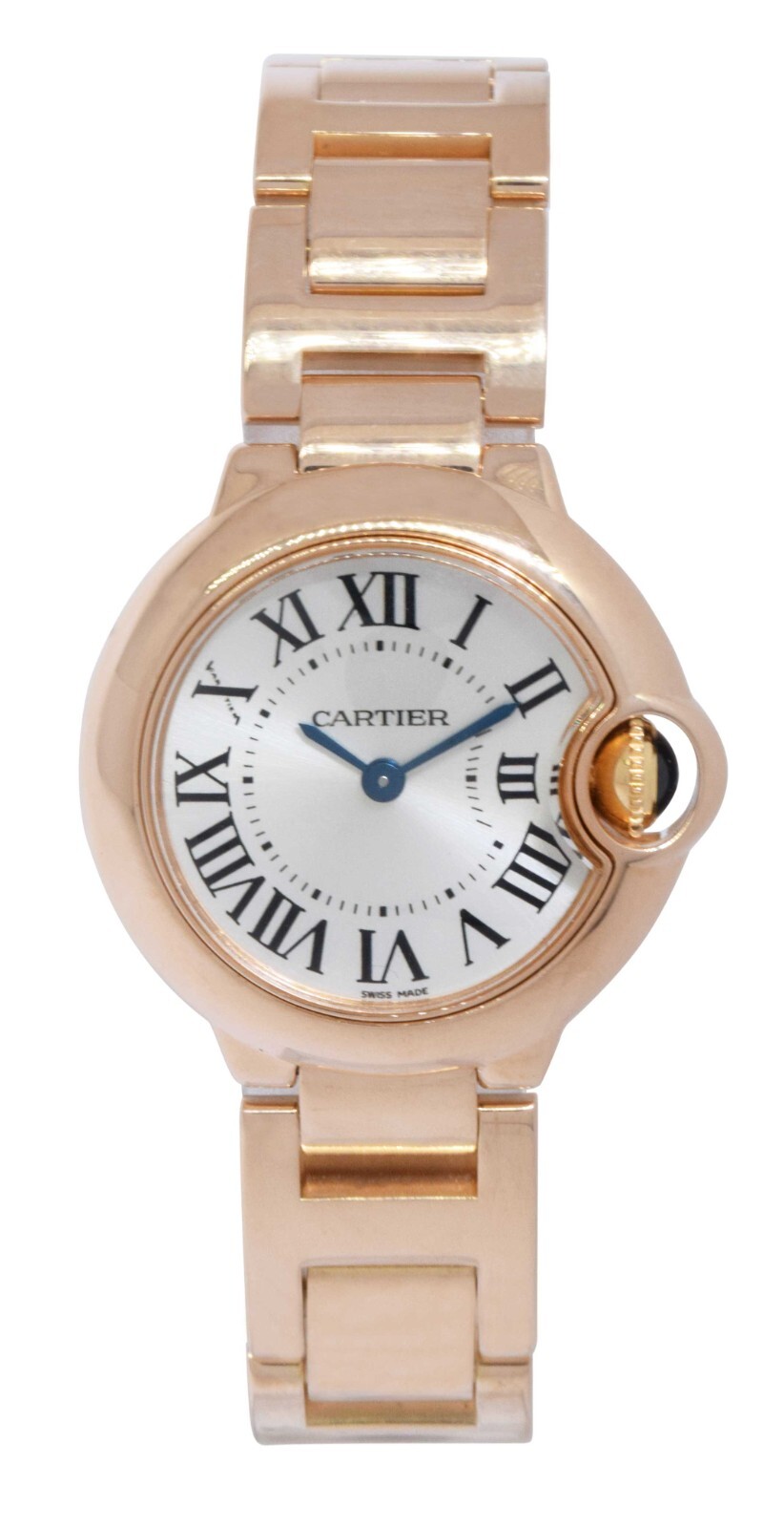 Cartier Ballon Bleu 28mm 18k Rose Gold Ladies Quartz Watch W69002Z2 3007
