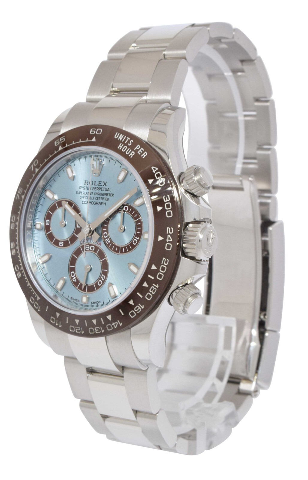 Rolex Daytona Chronograph Platinum Ice Blue Dial Watch B/P '23' 116506