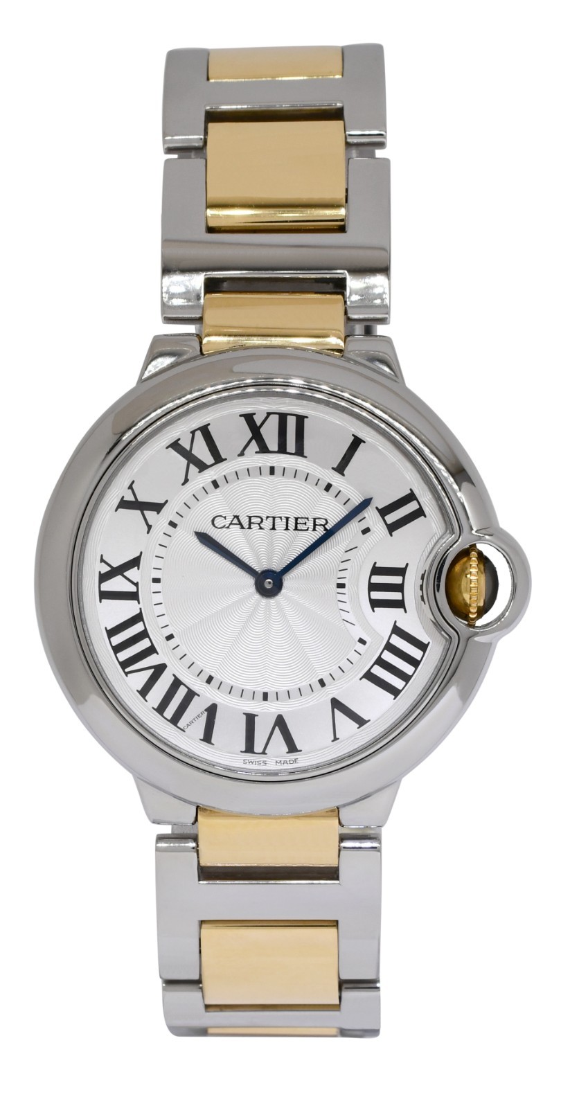 Cartier Ballon Bleu 36mm 18k Yellow Gold/Steel Quartz Watch W69008Z3 3005
