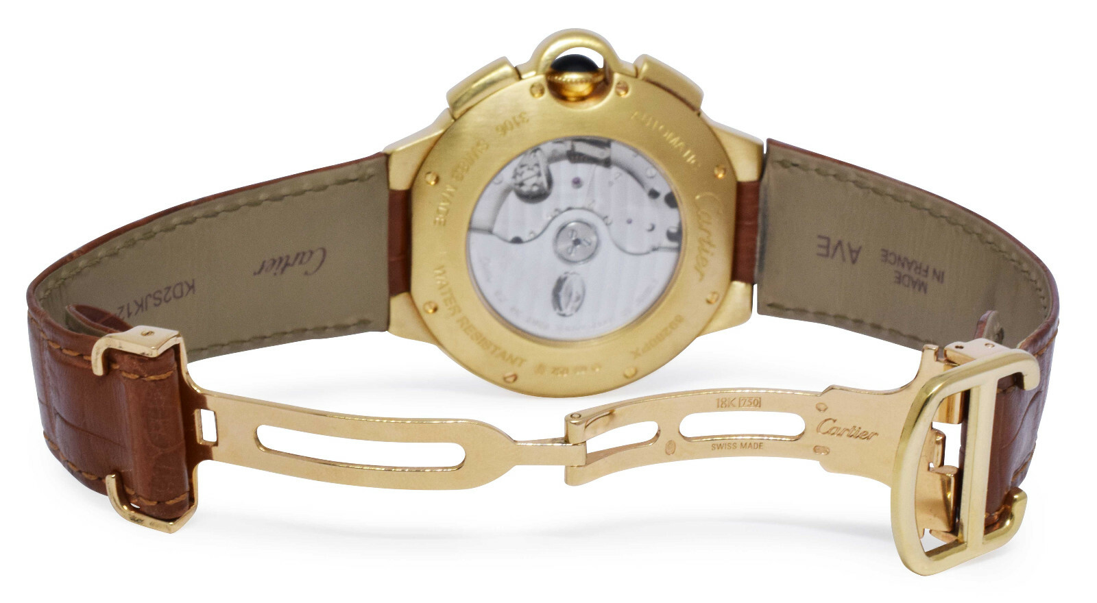 Cartier Ballon Bleu XL 44mm Chronograph 18k Yellow Gold Watch W6920007 3106 Cartier Ballon Bleu XL 44mm Chronograph 18k Yellow Gold Watch W6920007 3106