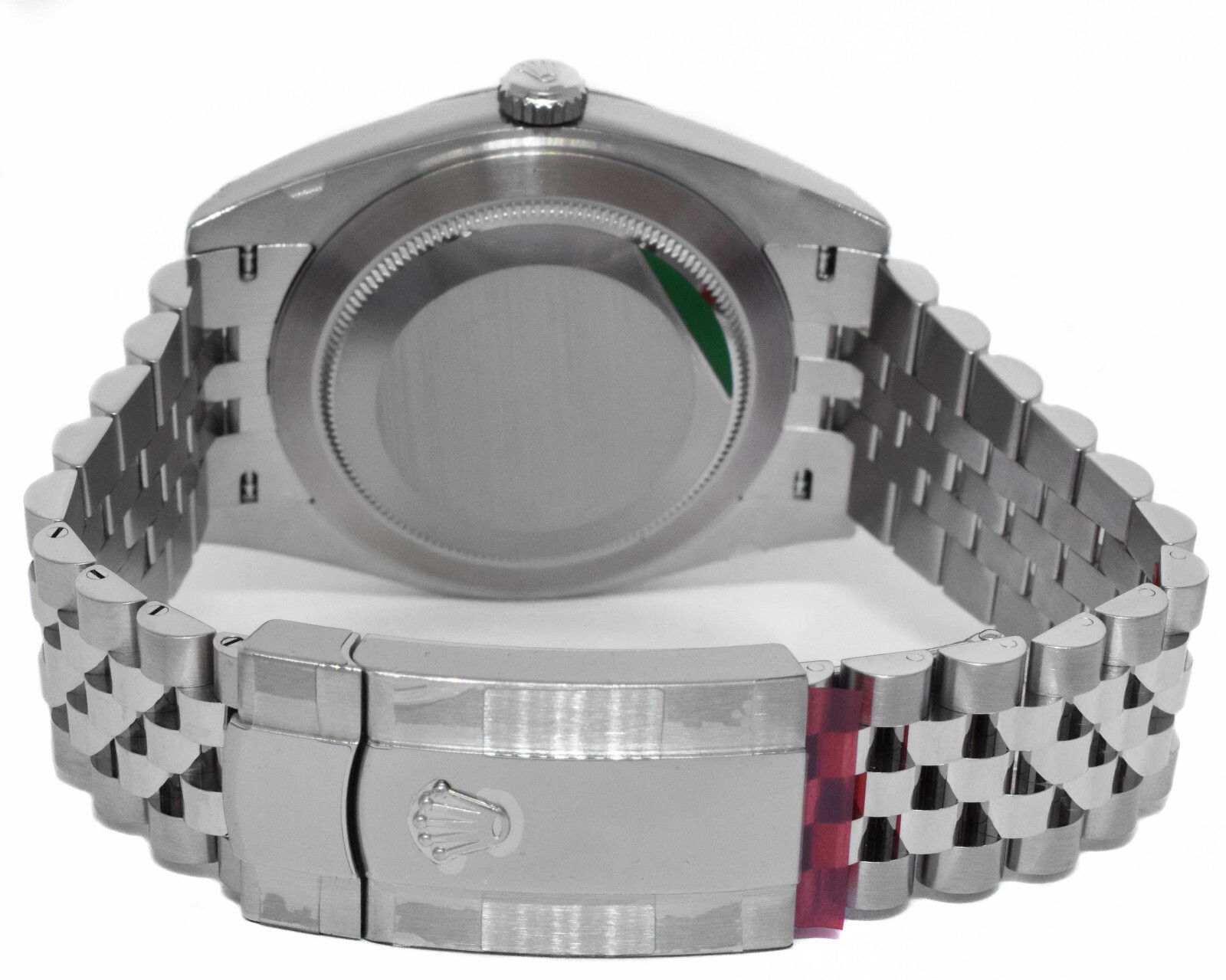 NOS Rolex Datejust 41 Steel 18k WG Rhodium Diamond Dial Watch B/P '21 126334