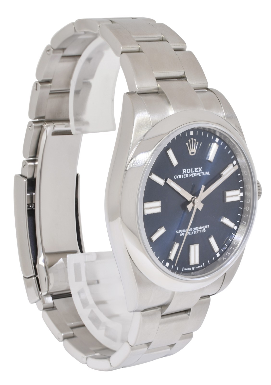 Rolex Oyster Perpetual 41 Steeel Blue Dial Mens Watch +Card '22 124300