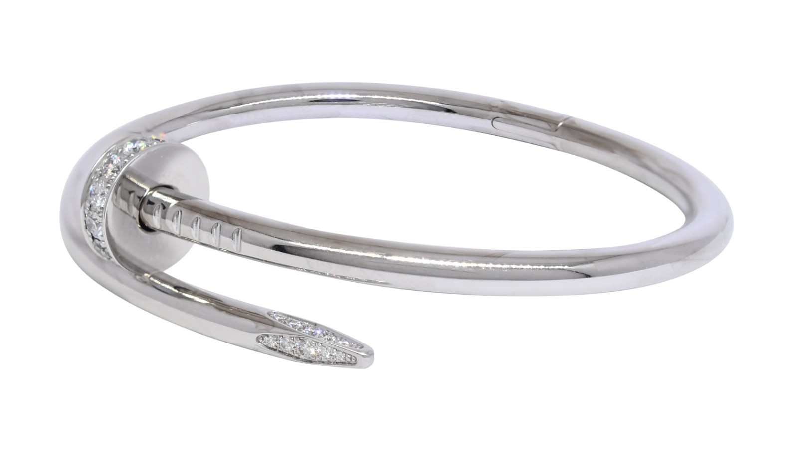 Cartier Juste Un Clou Bracelet 15cm 18k White Gold & Diamond Nail B6048715 Cartier Juste Un Clou Bracelet 15cm 18k White Gold & Diamond Nail B6048715