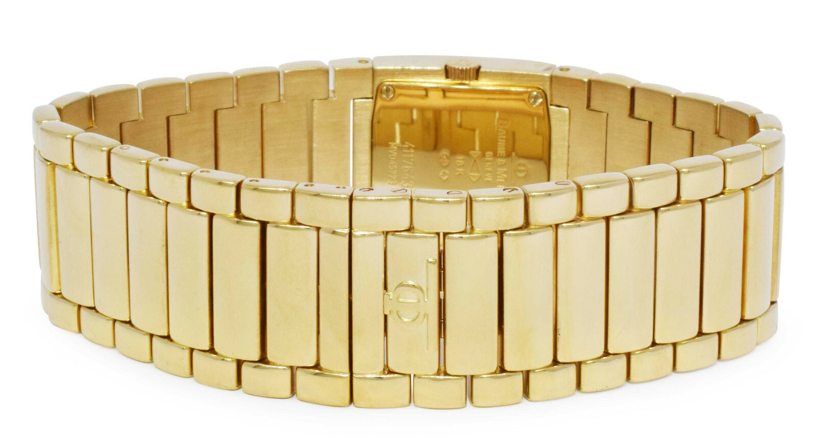 Baume & Mercier Catwalk 18k Yellow Gold Ladies 21mm Quartz Watch/Box MV045223