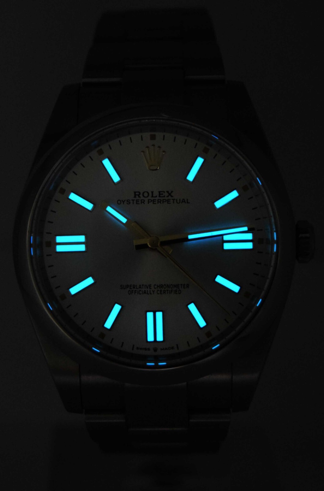 Rolex Oyster Perpetual 41 Steeel Silver Dial Mens Watch +Card '22 124300
