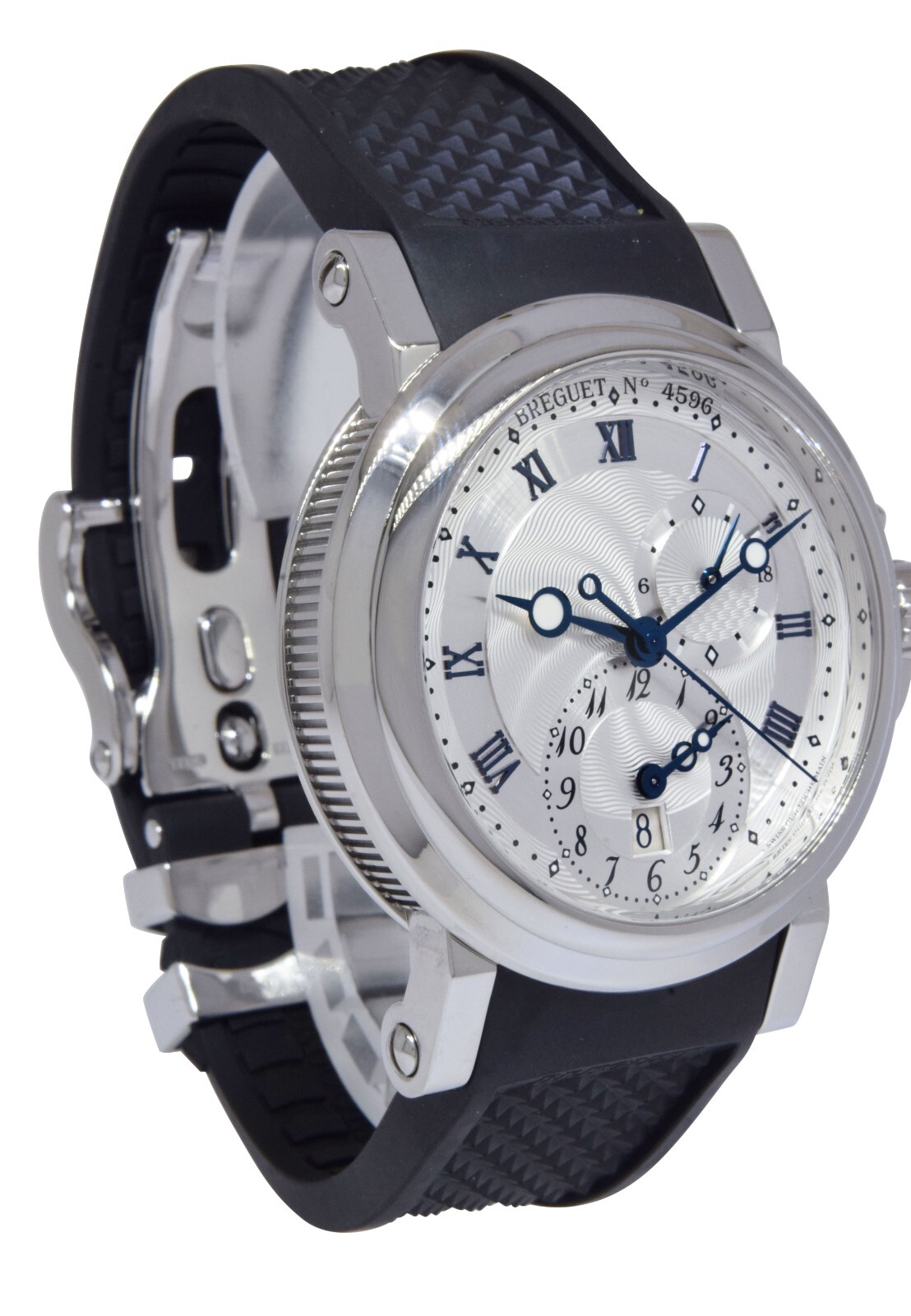 Breguet Marine Dual Time GMT Steel Mens 42mm Automatic Watch B/P '14 5857ST Breguet Marine Dual Time GMT Steel Mens 42mm Automatic Watch B/P '14 5857ST