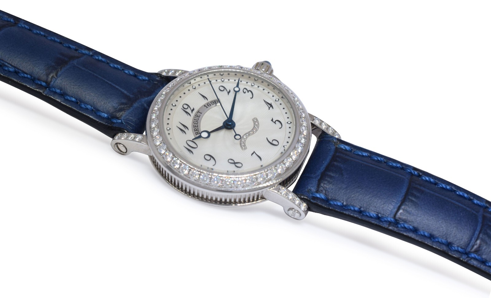 Breguet Marine 8818 18k White Gold Diamond Ladies 30mm Automatic Watch 8818BB