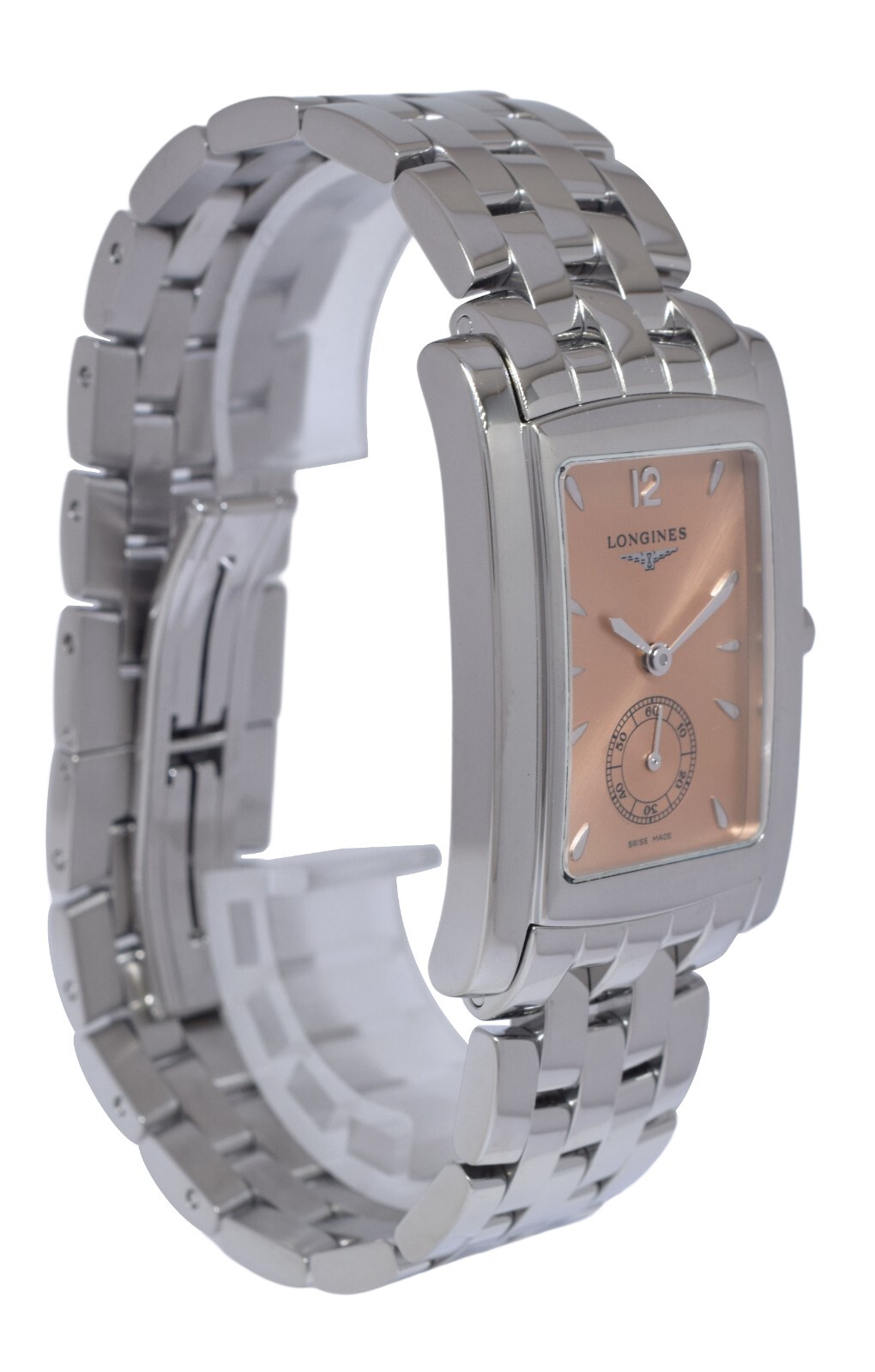 Longines Dolce Vita Stainless Steel Salmon Dial Quartz Watch Watch +Box L5 655 4
