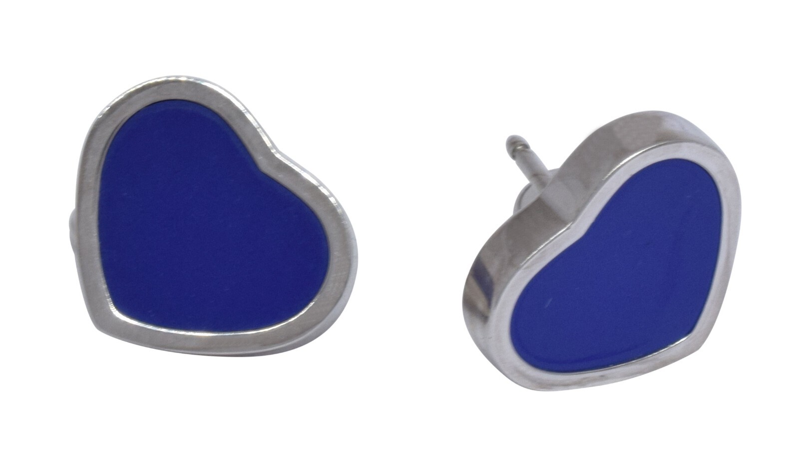 Chopard Happy Hearts Lapis Lazuli 18k White Gold Earrings +Certificate 839482