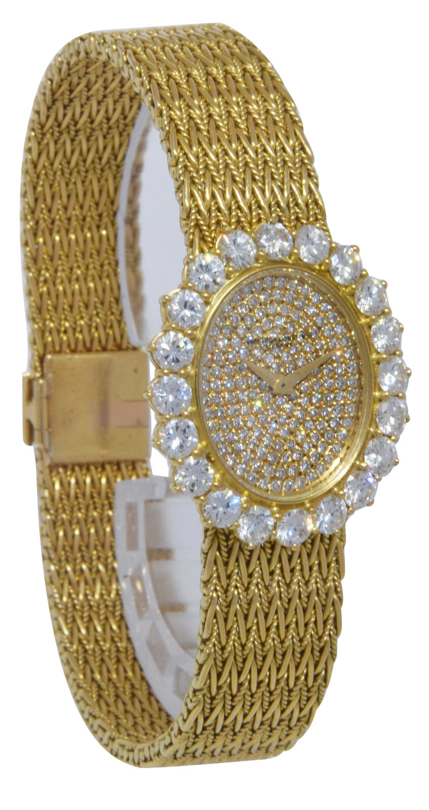 Vacheron Constantin Vintage 18k Yellow Gold  Diamond Ladies 25mm Manual Watch