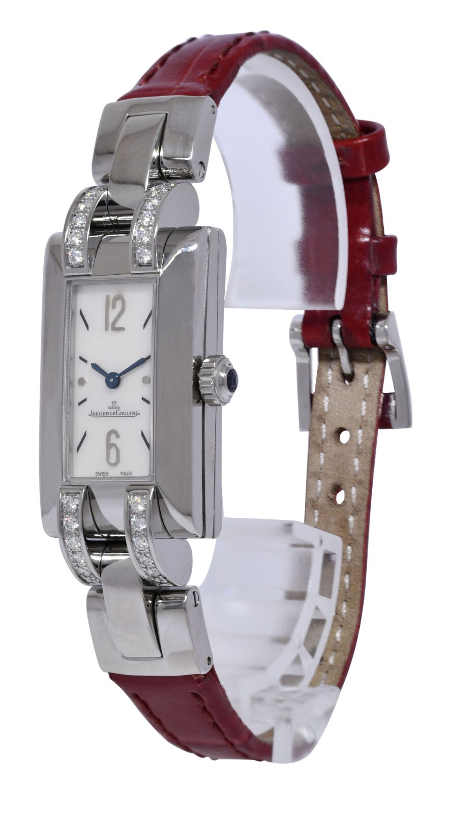 Jaeger LeCoultre Ideale Steel MOP Diamond Ladies Quartz Watch Q4608421 460.8.08