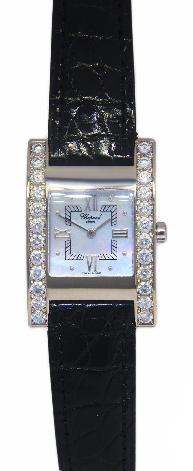 Chopard Your Hour 18k White Gold Diamond MOP Dial Ladies Quartz Watch 13/6845