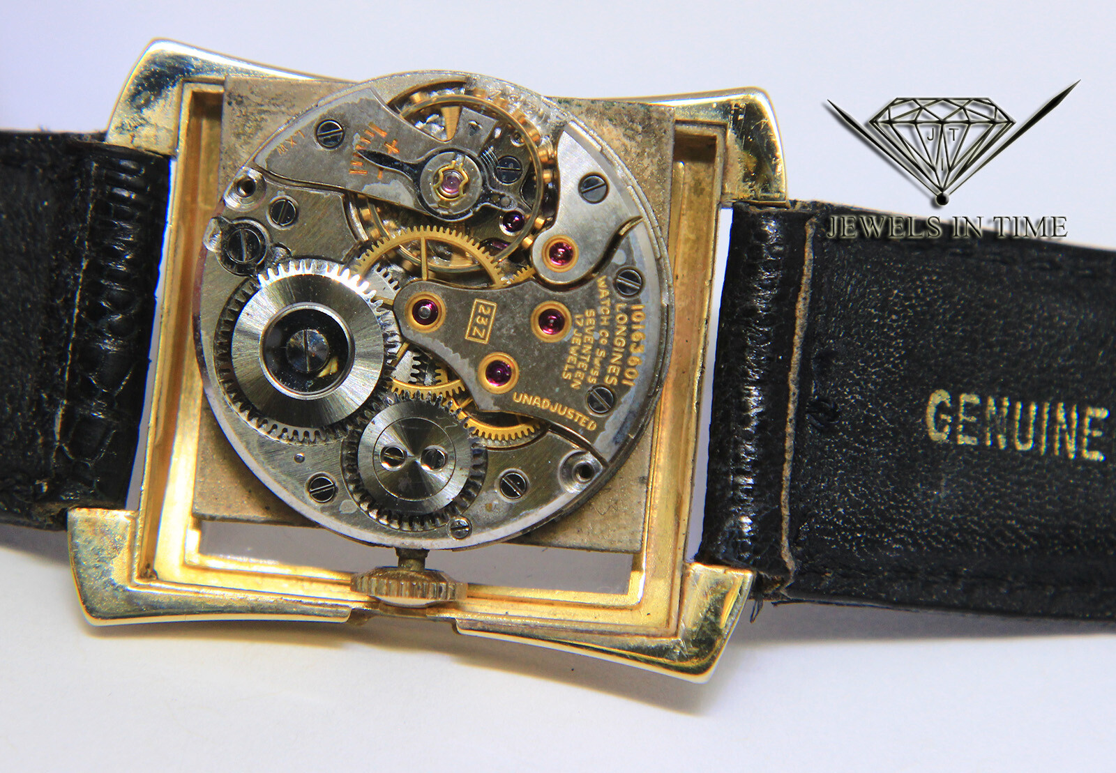 Longines Vintage 14k Yellow Gold Fancy Dress Mens Manual Wind Watch