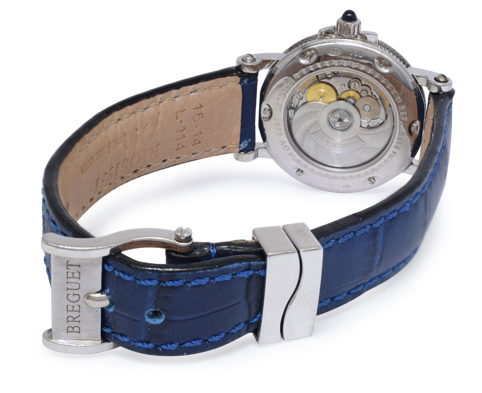 Breguet Marine 8818 18k White Gold Diamond Ladies 30mm Automatic Watch 8818BB