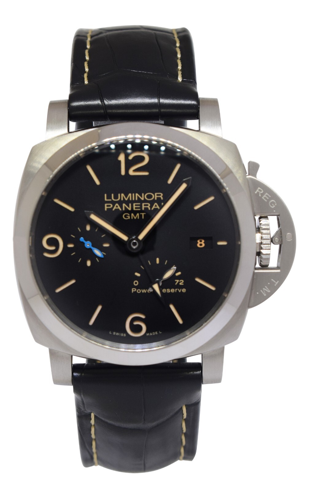 Panerai Luminor GMT PAM 1321 Steel 3 Days Power Reserve 44mm Watch +Box PAM01321 Panerai Luminor GMT PAM 1321 Steel 3 Days Power Reserve 44mm Watch +Box PAM01321
