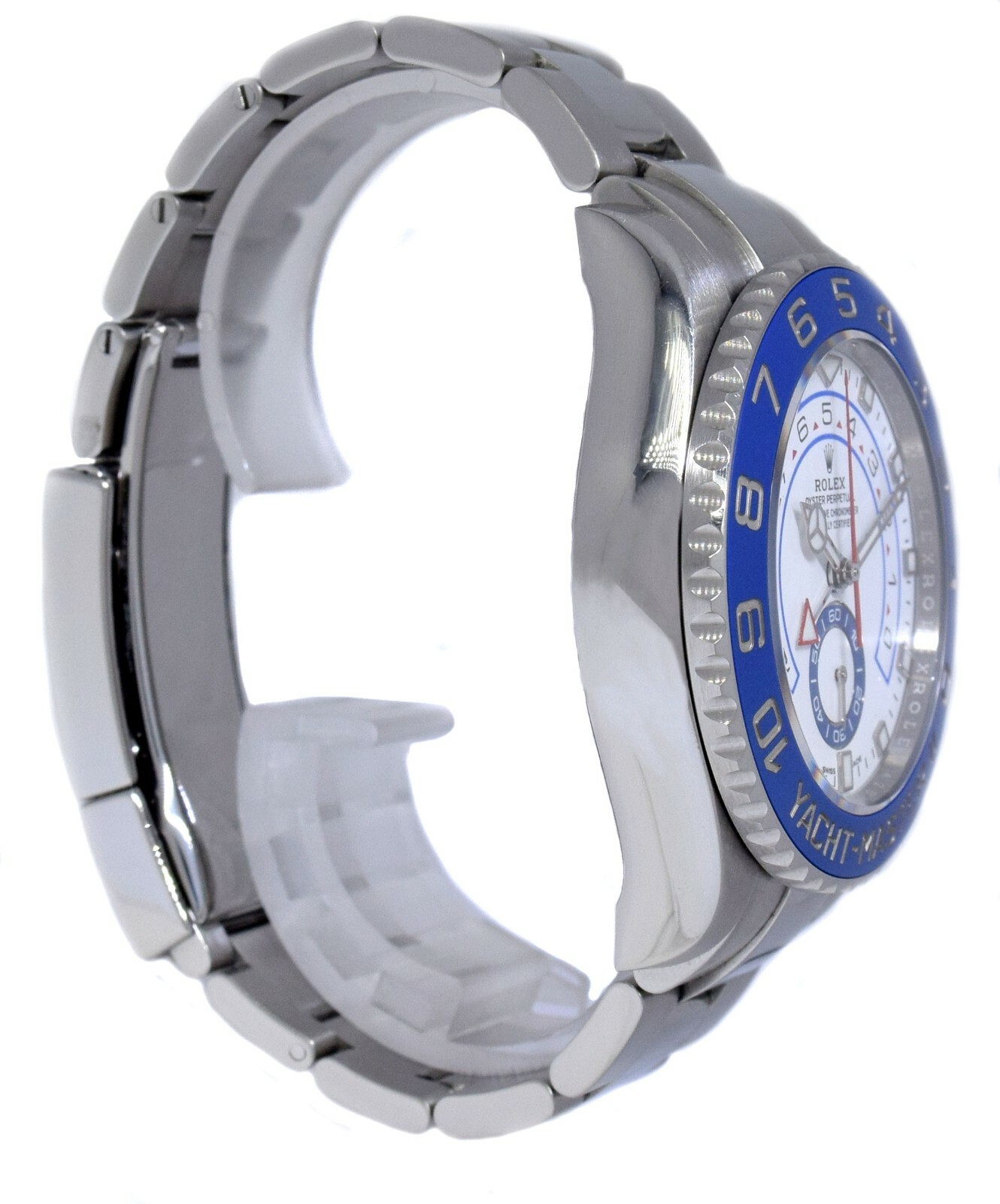 Rolex Yacht-Master II Steel Blue Ceramic Bezel Mens Watch  116680