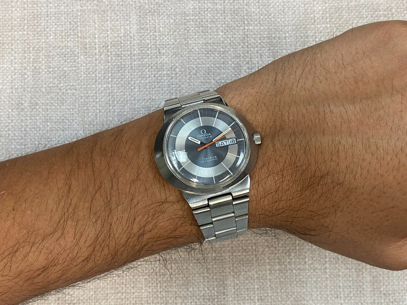 Omega Dynamic Tool 107 Steel Day/Date Mens 41mm Automatic Vintage Watch