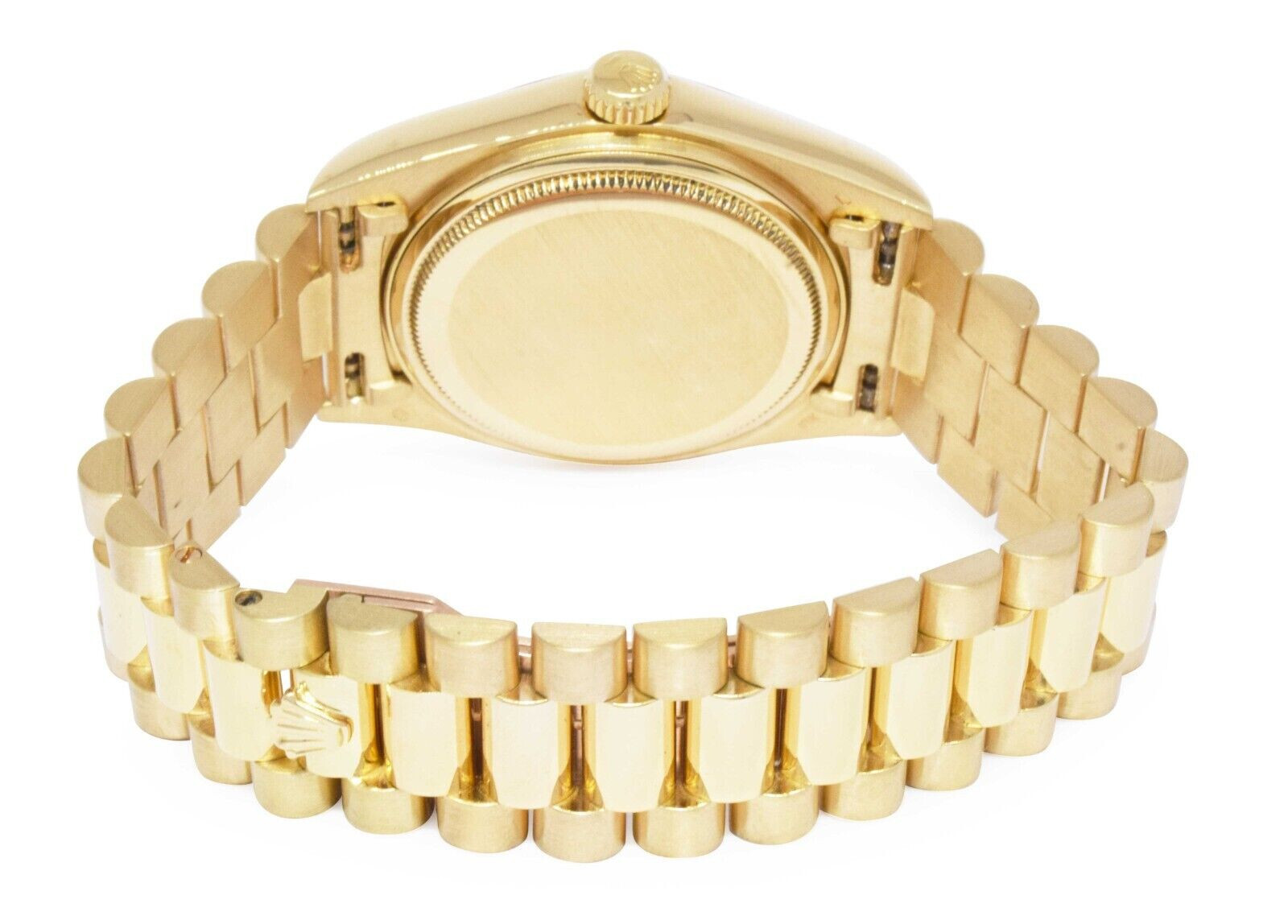 Rolex Day-Date President 18k Yellow Gold Blue Diamond Dial 36mm Watch '79 18038