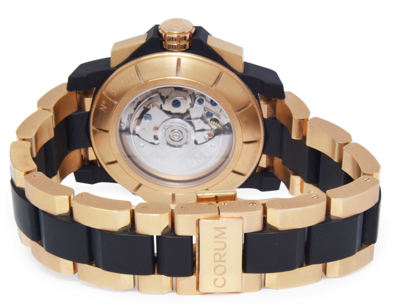 Corum Admirals Cup Challenge 44 Split Chronograph 18k RG Watch B/P 60923.165605