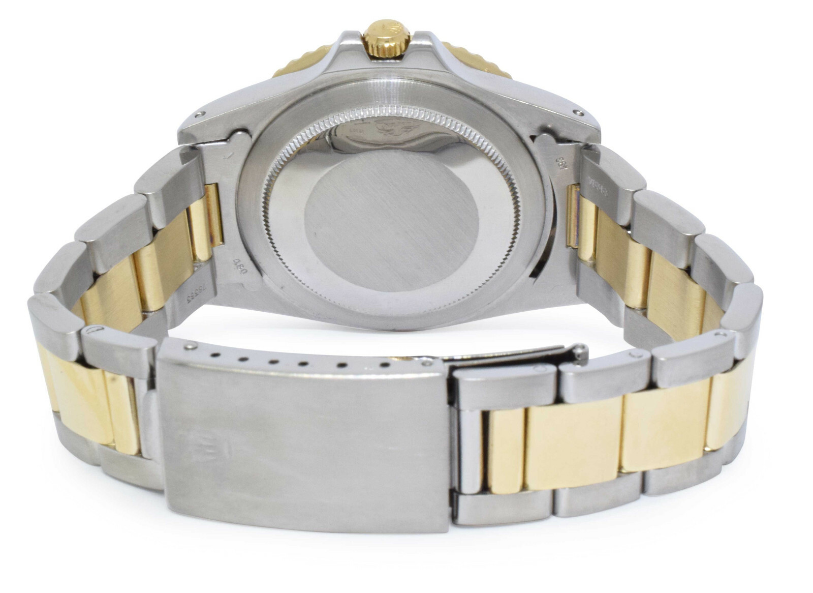 Rolex GMT-Master Oyster 14k Gold/Steel Black Nipple Dial 40mm Watch '79 16753