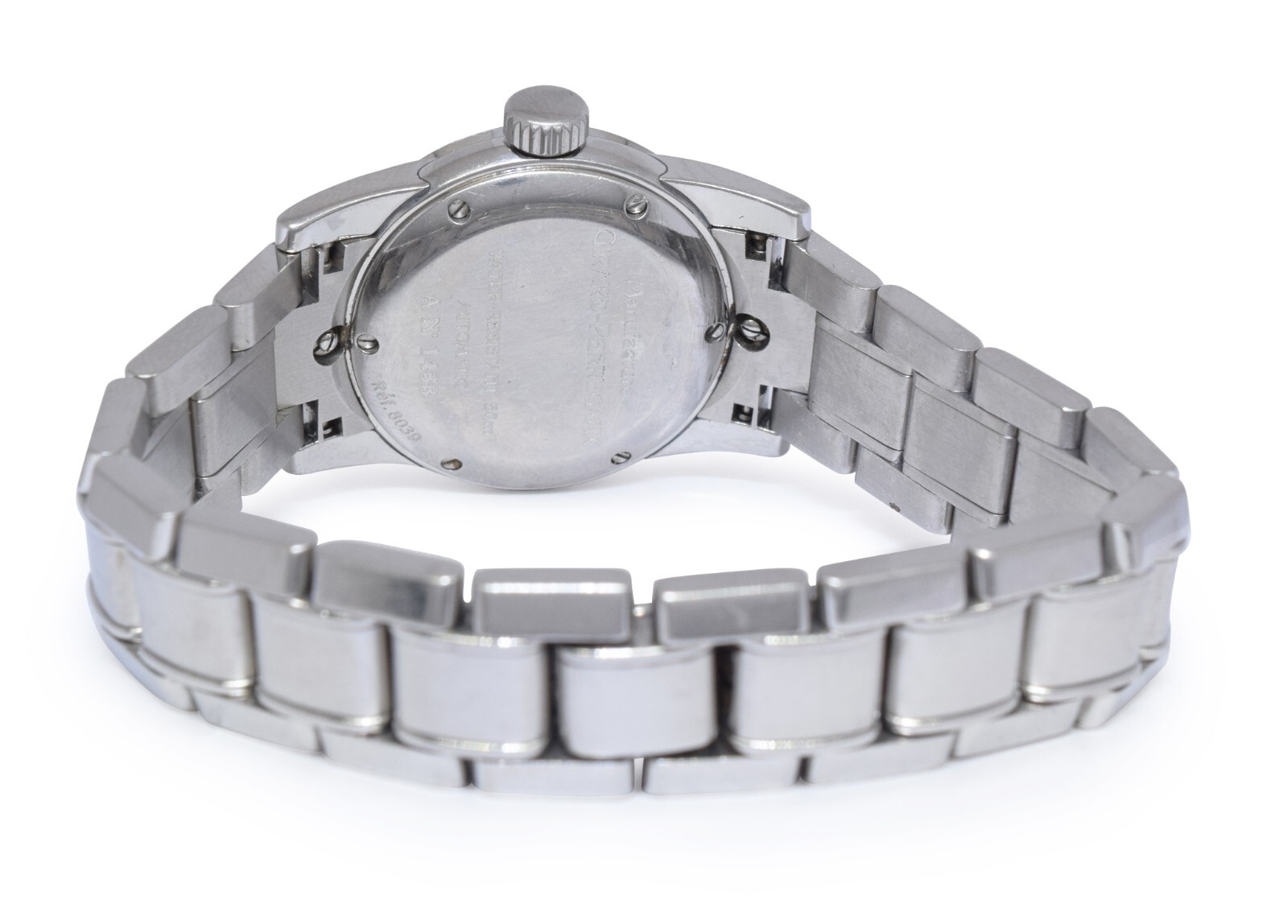Girard Perragaux Lady F Steel MOP Diamond Ladies 29mm Automatic Watch B/P 8039