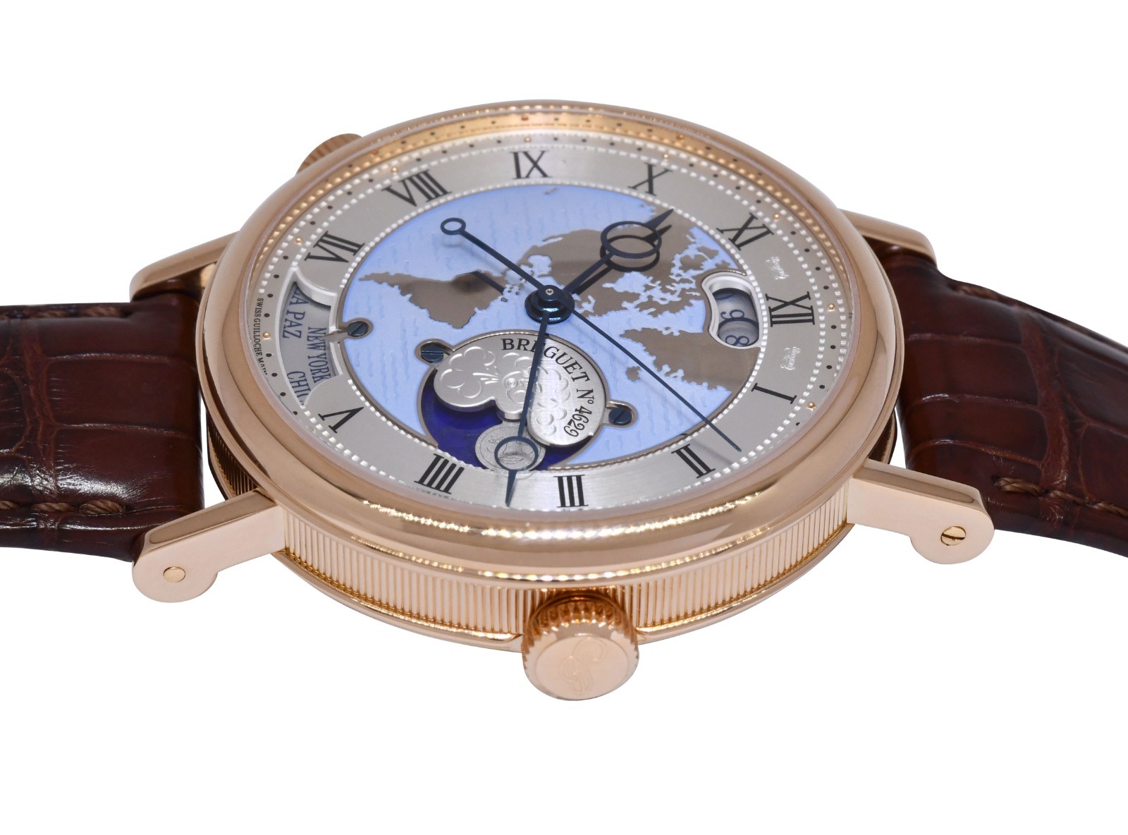 Breguet Classique Hora Mundi 18k Rose Gold World Time 43mm Watch B/P 5717 Breguet Classique Hora Mundi 18k Rose Gold World Time 43mm Watch B/P 5717
